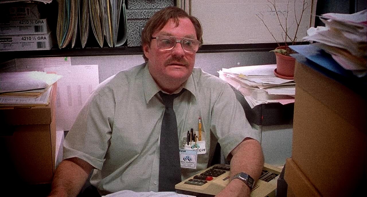 Milton from Office Space movie